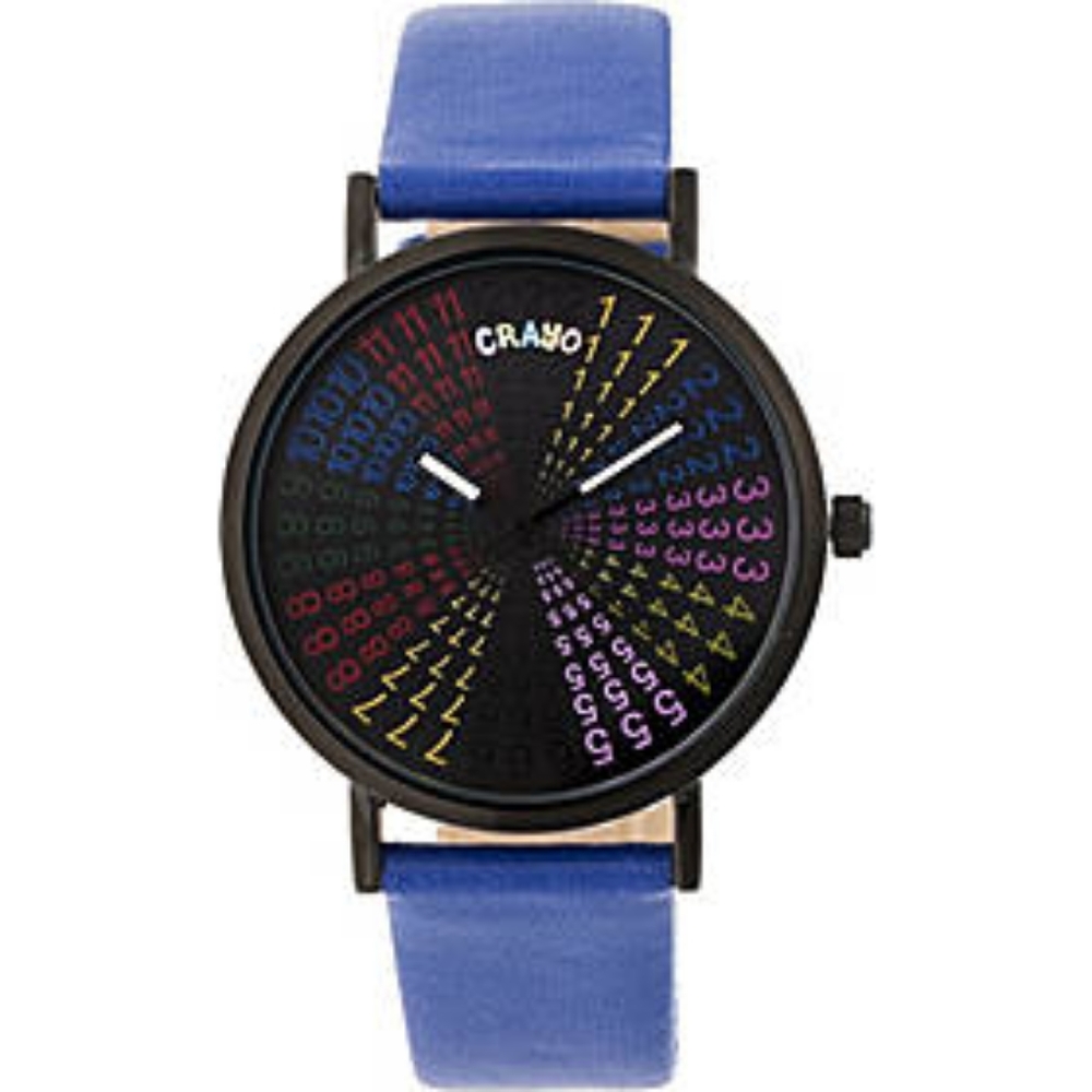 Crayo Fortune Leatherette-Band Women's Watch
